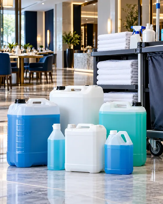 Productos de limpieza en bidones para hoteles y empresas