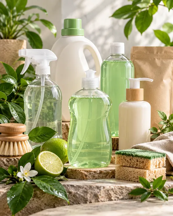 Productos de limpieza ecológicos y biodegradables