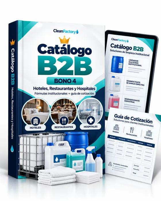 Bono 4: Catálogo B2B para hoteles, restaurantes y hospitales
