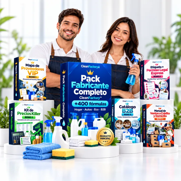 Pack Fabricante Completo CleanFactory con los 5 bonos incluidos